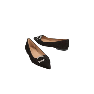 L.K. Bennett Ethel Black Pointed Flats